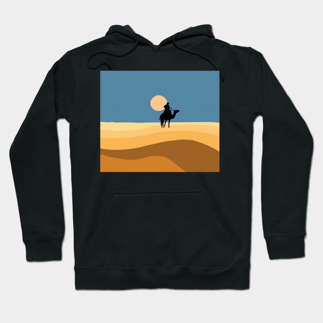 Camel trip in the desert Hoodie by SaBa Store